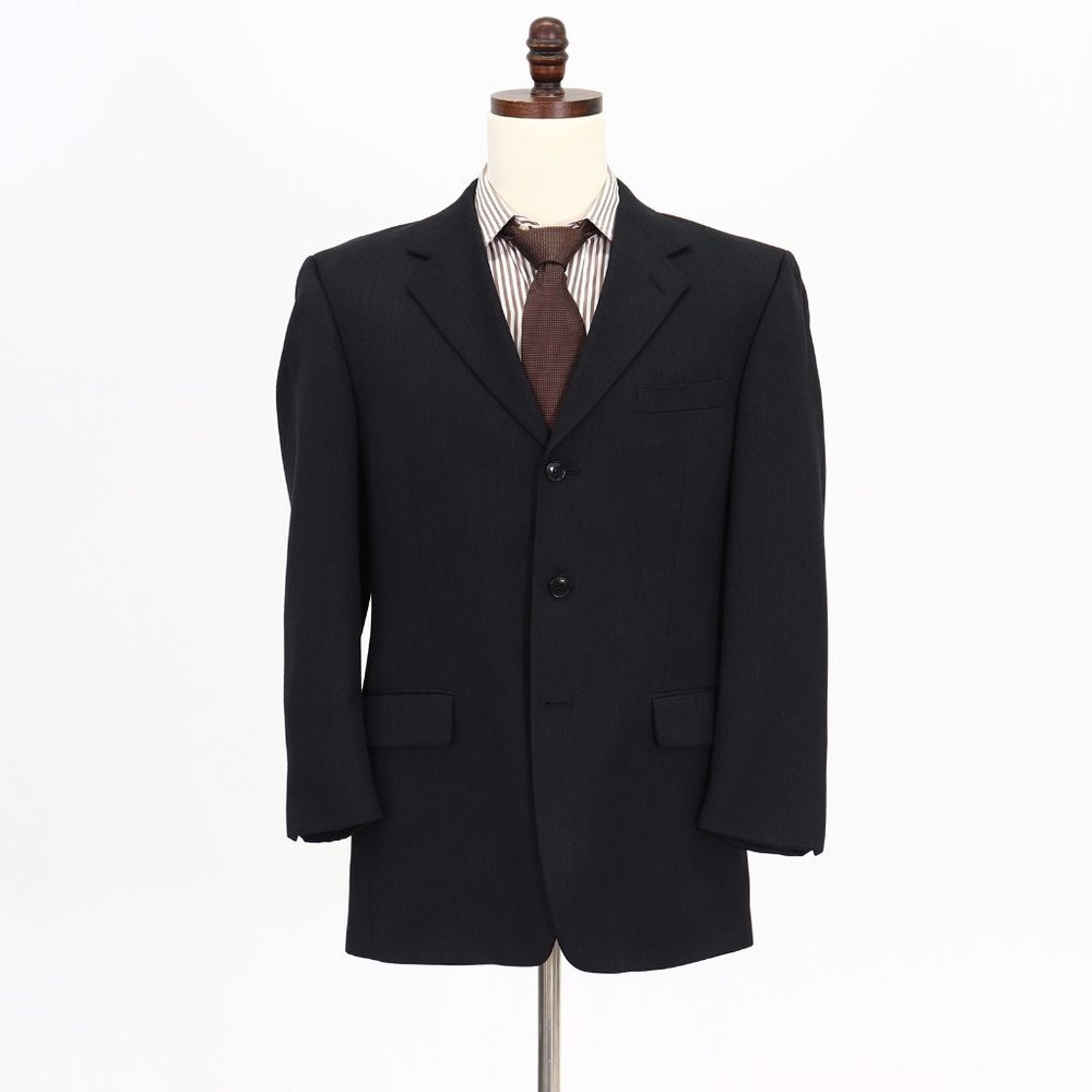 Jones New York 40R Gray Solid 3-Button Sport Coat Blazer Jacket B825